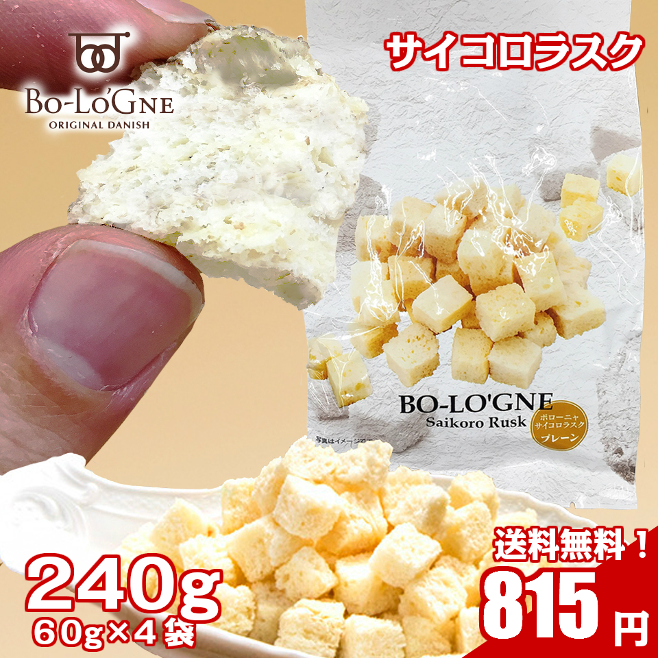 【訳あり 在庫処分 100円OFFクーポン付き】 さいころラスク 4袋 【送料無料】 240g 甘さ控えめ 個包装 ボローニャ 食品 ポイント消化 ポイント 常温保存 訳有 わけあり 京都 祇園 ギフト解体品 おやつ お菓子 菓子 登山 キャンプ バーベキュー 釣り アウトドア