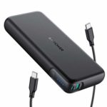 RAVPower モバイルバッテリー 20000mAh PD対応 60W USB-A+USB-C 2ポート 大容量iPhone/Android/MacBook/ノートパソコン/Switch等対応 PSE認証済 RP-PB201