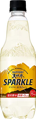 [炭酸水] サントリー 天然水 スパークリング ジンジャー&カフェイン 500ml ×24本