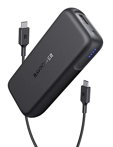 RAVPower モバイルバッテリー 10000mAh PD対応 29W USB-A ポート (世界最小最軽量クラス) 【USB-C入出力ポート/Power Delivery対応/PSE認証済】 iPhone iPad Android等対応 RP-PB186