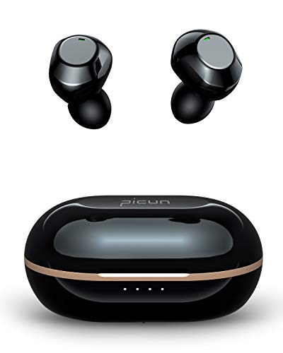 【完全 ワイヤレス イヤホン アクティブ・ノイズキャンセリング(ANC)機能搭載 Bluetooth イヤホン】Picun JS-6 Bluetooth イヤフォン Bluetooth5.1+EDR 高音質 AACオーディオ対応 cVc8.0ノイズキャンセリング IPX5防水仕様 最大26時間再生 Siri対応