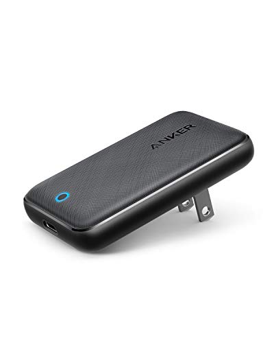 Anker PowerPort Atom III Slim (PD対応 30W USB-C 急速充電器)【世界最薄デザイン/PSE認証済/PowerIQ 3.0搭載 / Power Delivery 対応/折りたたみ式プラグ】 iPhone 11 / 11 Pro / 11 Pro Max/XR、MacBook Air、その他USB-C機器対応 (ブラック)