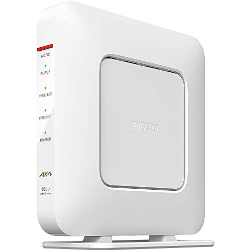 【2020年モデル】バッファローWiFi ルーター無線LAN 最新規格 Wi-Fi6 11ax / 11ac AX1800 574+1200Mbps日本メーカー【iPhone11/iPhoneSE(第二世代)メーカー動作確認済み】WSR-1800AX4/NWH