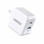 PD 充電器 CHOETECH Type C 急速充電器 65W USB-A + USB-C 【GaN (窒化ガリウム)採用/2ポート/Power Delivery3.0対応/折りたたみ式/PSE認証済】 USB PD充電器 超小型 軽量 USB-C 急速充電器 usb type c 充電器 MacBook Pro、MacBook air、Surface pro、iPad Pro、iPhone 11/11 Pro/11 Pro Max / XS/ XS Max / XR / X / SE（第2世代）/、GalaxyS10、Xperia XZ2、ノートパソコン、Nintendo Switch その他USB-C機器対応 ホワイト