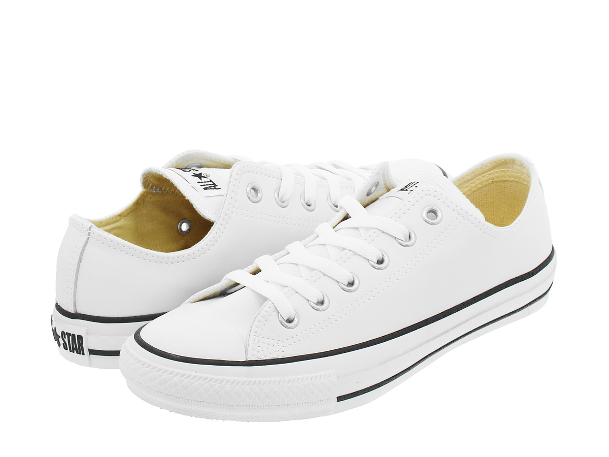 CONVERSE LEA ALLSTAR OX 【メンズ】 【レディース】 コンバース レザー オールスター OX WHITE