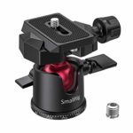 SMALLRIG 自由雲台 360度回転可 アルミ製 アルカスイスプレート 1/4″と3/8″取付ネジ付き-2665