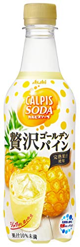 アサヒ飲料 「カルピスソーダ」 贅沢ゴールデンパイン 450ml ×24本