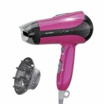 Sandooヘアドライヤー マイナスイオンヘアケア 1400W【大風量2.22m³/min】乾きが速 【57度】サーモスタットヘアドライヤー 【強風と弱風が交互】 髪質を損傷せず 風量2段階、風温3段階、 順滑ノズル/カールディフューザーが付属 折りたたみ式 家庭用、旅行用ドライヤー【18ヶ月メンテナンス期間】