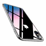 TORRAS iPhone Xs用 ケース/iPhone X用 ケース 9H強化ガラス背面+TPUバンパー 薄型 透明 日本旭硝子製 四隅滑り止め 黄変防止 ストラップホール付き ネイキッド アイフォンX/Xs用カバー (クリア)[Fancy Series]