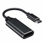 USB Type C to HDMI 変換アダプタ USB-C HDMI 変換ケーブル 4Kビデオ対応 設定不要 ディスプレイ アダプタ HDMI 変換 コネクタ DP HDMI 変換 USB C デバイスに対応 (Black)