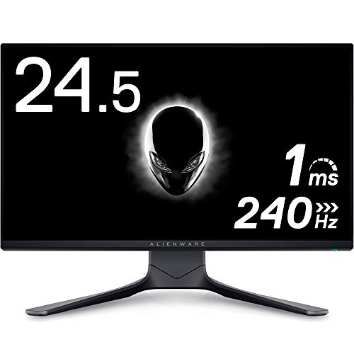 Dell ALIENWARE ゲーミングモニター 24.5インチ AW2521HF(無輝点3年間交換保証/FPS向き/1ms/240Hz/FreeSync/G-SYNC Compatible/フルHD/IPS非光沢/DP,HDMIx2)