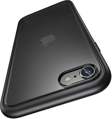 Humixx iPhone SE ケース[第2世代] iPhone8/iPhone7 ケース [2020年新型] 耐衝撃 SGS認証 米軍MIL規格 指紋防止 黄ばみなし レンズ保護 マット感 半透明（ブラック） 【18ヶ月品質保証】 ［iPhone 7/8/SE 4.7インチ] ［Shockproof Series]