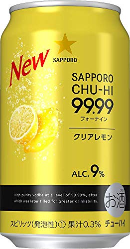 サッポロチューハイ 99.99 クリアレモン [ チューハイ 350ml ]