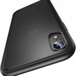 【Humixx】iPhone XR ケース 米軍MIL規格取得 耐衝撃 半透明 マット加工 黄ばみなし レンズ保護 ワイヤレス充電対応 XR ケース iPhone XR カバー［Shockproof Series] （マット・ブラック）