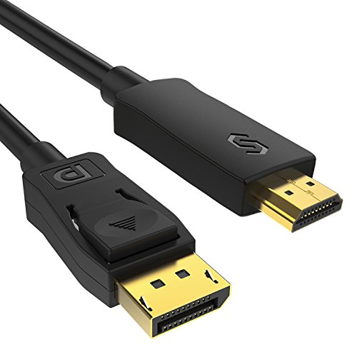 DisplayPort-HDMI変換 ケーブル 1.5M Syncwire DP to HDMIケーブル 4K@30Hz 1080P対応【最大36か月保証 相性保証付】 音声対応 金メッキ