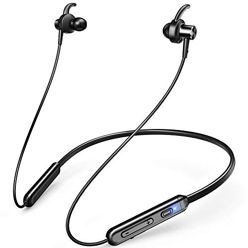 【2020最新版 Qualcomm® aptX™】 Bluetooth イヤホン Hi-Fi 高音質 スポーツ ワイヤレス イヤホン 12時間連続再生 bluetooth5.0 ブルートゥース イヤホン マイク付き AAC8.0/CVC8.0ノイズキャンセリング ハンズフリー通話 自動ペアリング 二台接続可能 Siri対応 PSE＆技適認証済 iPhone/ipad/Android対応 (ブラック)