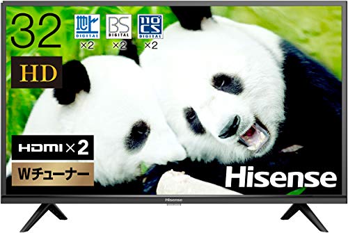 ハイセンス ハイビジョン 液晶テレビ 32V型 ダブルチューナー 裏番組録画対応 32H38E