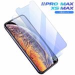 iPhone 11 Pro Max/iPhone XS Max ガラスフィルム ブルーライトカット JASBON【2枚セット】強化フィルム ブルーライト液晶保護フィルム 目の疲れ軽減 飛散防止 硬度9H 指紋防止 簡単貼り付け 自己吸着 キズ防止 衝撃吸収 撥油性 6.5インチ