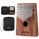 ZENLO カリンバ 17キー 親指ピアノ Kalimba 17 keys C調 指ピアノ アフリカ楽器 マホガニー製 フィンガーピアノ ポータブル チューニング可 初心者向け ハンマー・清掃クロス付き 演奏やすい EVA高性能収納