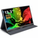 モバイルモニター モバイルディスプレイ 13.3インチ Kogoda スイッチ用モニター IPSパネル 薄い 軽量1920x1080FHD USB Type-C/mini HDMI/スタンド付 3年保証付スタンド付 PSE認証済み（グレー）