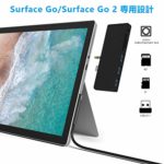 【エルゴノミクス設計】 6-in-1Microsoft Surface Go/Surface Go 2 専用 USB 3.0 ハブ 3.5 mmオーディオ ポート + SD&TF（Micro SD）スロット + USB3.0ポート×3 アルミニウムUSB 3.0変換アダプター 5Gbps高速データ転送