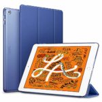 ESR iPad Mini 5 2019 ケース 軽量 薄型 PU レザー スマート カバー 耐衝撃 傷防止 クリア ハード 背面 ケース 三つ折り スタンド オートスリープ ウェイクアップ 機能 iPad Mini5(第五世代) 専用(ネイビーブルー)