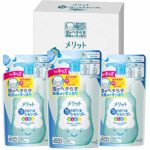 【まとめ買い】メリット キッズ 泡で出てくるシャンプー つめかえ用 240ml×3個