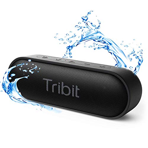 Tribit XSound Go Bluetooth スピーカー IPX7完全防水 ポータブルスピーカー 24時間連続再生 Bluetooth5.0 ブルートゥーススピーカー TWS対応 低音強化/内蔵マイク搭載 ブラック 最新版