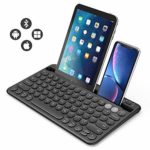 Jelly Comb Bluetooth キーボード 2台同時接続可能 充電式 ポータブル 丸みキー 打ち心地良い コンパクト 英語配列 薄型 パンタグラフ式 ラップトップ iPad/Mac/Android/Windows