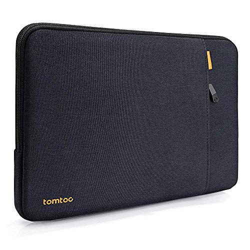 tomtoc 360°保護 耐衝撃 ノートパソコンケース 13インチ MacBook Air 2018-2020 Retina / 13” 新型 MacBook Pro Late2016 – 2020 / Dell XPS 13 対応、 撥水加工、 13インチラップトップ スリーブ PCインナーバッグ アクセアリーポケット付き、 ブルーブラック