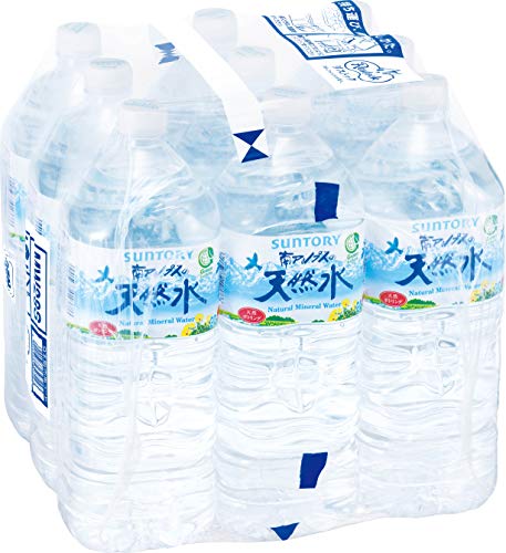 【Amazon限定ブランド】 Restock サントリー 南アルプス天然水 シュリンクパック(エコクリア包装) 2L ×9本