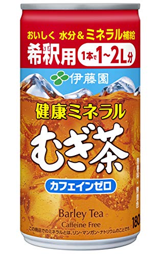 伊藤園 健康ミネラルむぎ茶 希釈用 (缶) 180g ×30本 デカフェ・ノンカフェイン