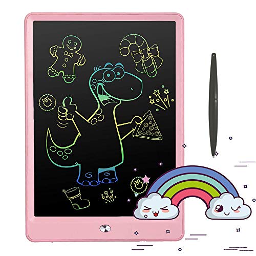 Pilipada お絵かきボード 10インチお絵かきおもちゃ 電子パッド 電子メモ, お絵描きボード 女の子 おもちゃ 男の子 3-8歳 誕生日 知育玩具 クリスマス プレゼント 人気 (ピンク)