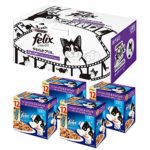 【Amazon.co.jp限定】 フィリックス キャットフード やわらかグリル 成猫 48袋入り お魚とお肉バラエティ(ツナ・サーモン・チキン) M サイズ