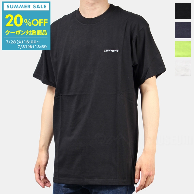 【20%OFFクーポン対象！7/28(火)16:00〜7/31(金)13:59】カーハート Carhartt WIP Tシャツ メンズ 半袖 S/S Script Embroidery T-Shirt I025778【ネコポス選択で送料240円】