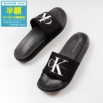 【50%OFFクーポン対象！7/28(火)16:00〜7/31(金)13:59】カルバンクライン CalvinKlein サンダル POOL SLIDE CHANTAL CANVAS BLACK 34R9587