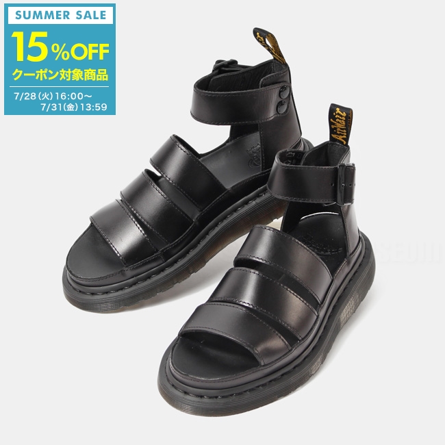 【15%OFFクーポン対象！7/28(火)16:00〜7/31(金)13:59】ドクターマーチン Dr.Martens サンダル シューズ メンズ レディース CLARISSA II BRANDO R24477001