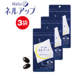 ネルアップ 62粒 3袋セット 送料無料サプリメント サプリ 健康食品 栄養機能食品 ダイエット サプリメント カロリー 黒しょうが L-カルニチン フォルスコリ GABA ギャバ ラフマ ネムノキ クーポン