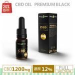 【20%OFFクーポン付】CBDオイル 12％ 1,200mg 高濃度 Premium Black プレミアムブラック 10ml フルスペクトラム PharmaHemp ファーマヘンプ カンナビジオール オーガニック オイルドロップ -101-02