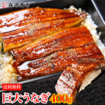 クーポンで半額★巨大うなぎかば焼き 1尾 400g前後 1本 送料無料 あす楽対応 かばやき ウナギカバヤキ 鰻蒲焼 冷凍便 お中元 お取り寄せグルメ