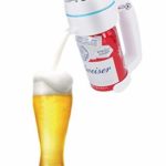 ENERG 超音波式ハンディビールサーバー 泡立て 缶ビール用 ジョッキタイプ 極細泡 クリーミー泡 バッテリ付き 父にプレゼント 景品 ピクニック お祝い パーティーに最適T19-ENBR ホワイト