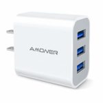 USB 充電器 3ポート ACアダプター USB コンセント 15W スマホ 充電器 3台同時充電可能 急速充電 コンパクト 携帯充電器 iPhone·iPad·Androidなど対応 海外対応 PSE認証済み 正規品