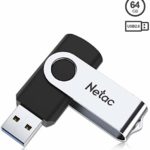 Netac USBメモリ 64GB USB 2.0 フラッシュドライブ 小型 軽量 回転式 高速データ転送 PC/ラップトップ/ PS4 / 外部ストレージデータ用のメモリースティック/コンピューター、ジャンプドライブ、ペンドライブ、写真/ビデオ用フォトスティック- U505 【Amazon.co.jp限定】