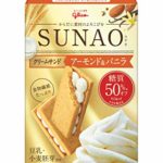 江崎グリコ (糖質50% オフ) SUNAO(クリームサンド) アーモンド&バニラ 6枚 ×7個