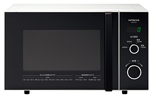 日立 単機能 電子レンジ 22L 西日本専用(60Hz) ターンテーブル LEDタイマー表示 HMR-ET22-Z6 ホワイト