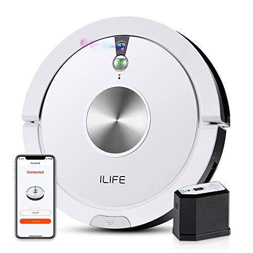 ILIFE アイライフ A9 ロボット掃除機 スマート 計画式清掃 アプリで操作可能 エレクトロウォール付き 大容量ダストボックス (ホワイト)