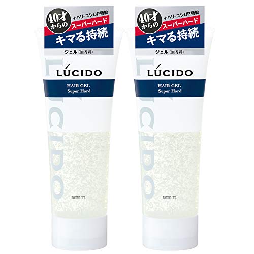 LUCIDO(ルシード) ヘアジェルスーパーハード メンズ スタイリング剤 セット 160g×2本