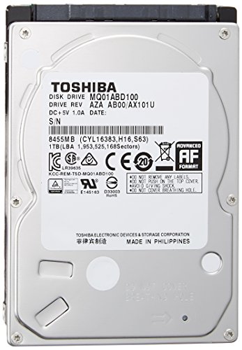 東芝 MQ01ABD100 1TB アマゾン限定モデル 2年保証 SATA 6Gbps対応2.5型内蔵ハードディスク MQ01ABD100-2YW