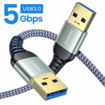 AINOPE USB 3.0 ケーブル A-Aタイプ（1m）USB オス-オス 金メッキコネクタ搭載 (12ヶ月保証)ノートパソコンの放熱パッド、DVDプレーヤー、ハードディスクドライブと互換性があります。