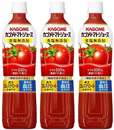 カゴメ トマトジュース食塩無添加 スマートPET 720ml×3本 [機能性表示食品]